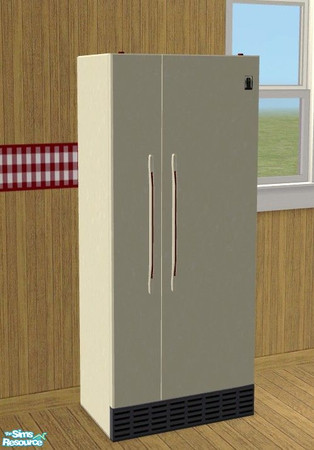 Sims 2 — Harvest Kitchen - Fridge by Riverwillows — A nice cozy kitchen, done in harvest reds, cream, and checks. You can