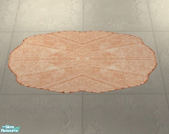Sims 2 — Peaches N Cream Bath - Tub Mat by Riverwillows — Gorgeous bath set in soft peach and luxurious cream colors. New