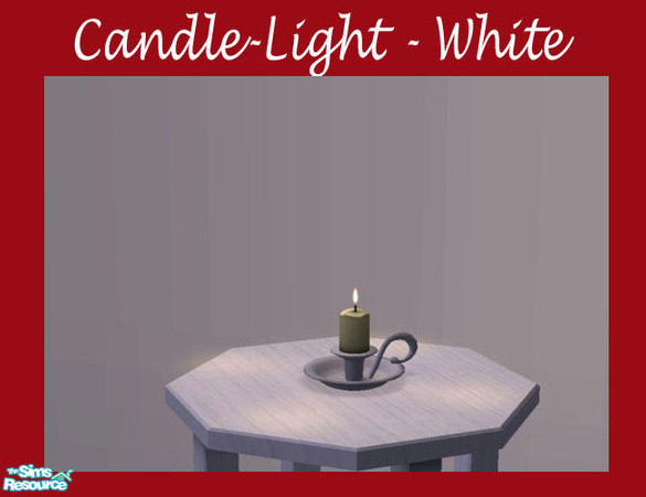 Sims 2 — Candle-Light - White by Shakeshaft — Can't afford the bills then maybe you should switch to Candle-Light, cheap
