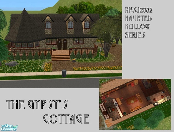 Sims 2 — Haunted Hollow-The Nomadic's Cottage by TheNumbersWoman — Part of the forums challenge, The Haunted Hollow