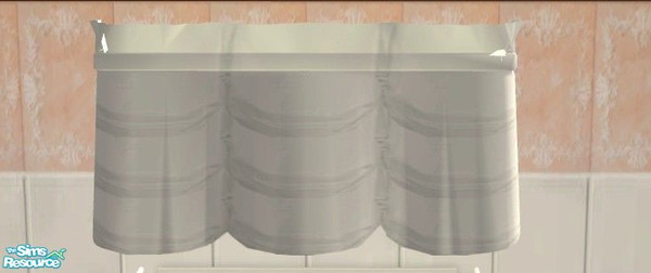 Sims 2 — Peaches N Cream Bath - Valance by Riverwillows — Gorgeous bath set in soft peach and luxurious cream colors. New