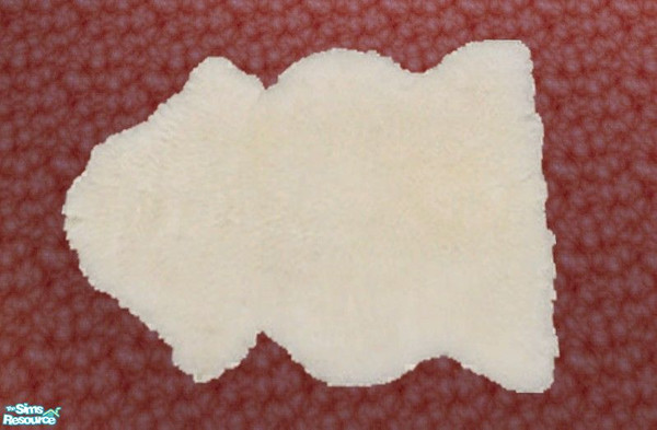 Sims 2 — Candy Apple Bedroom - Sheepskin rug by Riverwillows — A lovely Victorian-style bedroom, in rich mahagony and