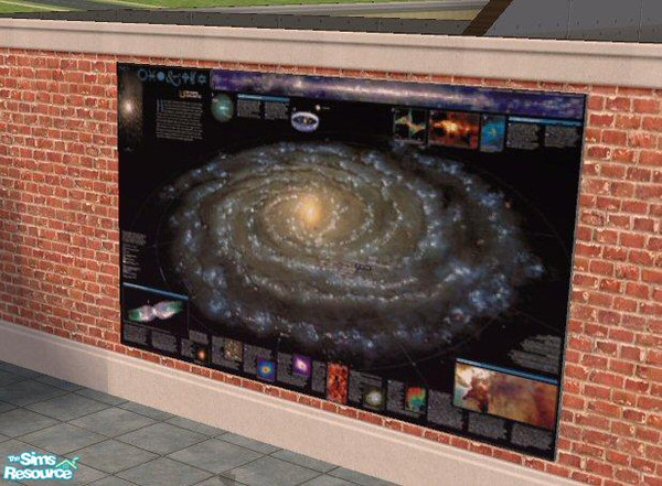 Sims 2 — Star Charts - Our Galaxy by Jron — Your Sims can use this chart to learn about where their Solar System is, in
