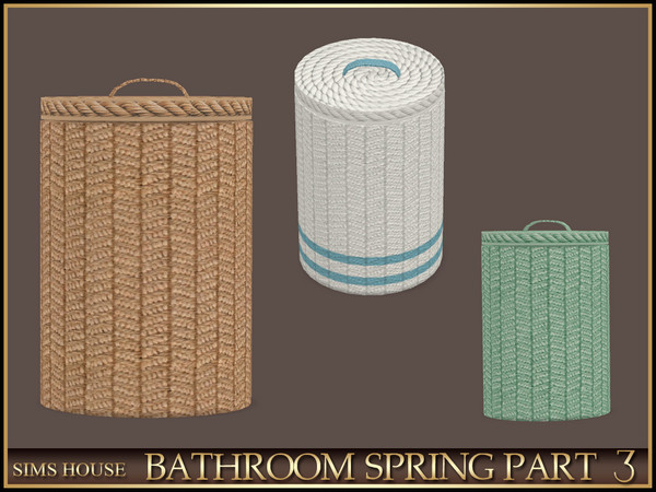 Sims 4 — Sims House LAUNDRY BASKET (decor) | BATHROOM SPRING PART 3 by Sims_House — BATHROOM SPRING PART 3
