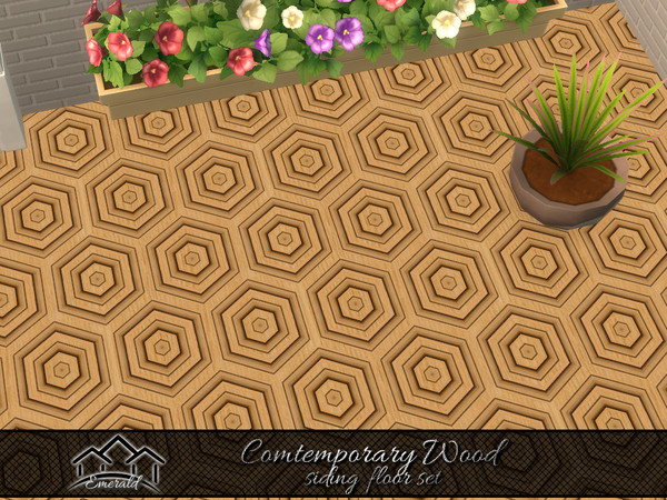 Sims 4 — Comtemporary Wood Siding floor2 by Emerald — This comtemporary wood siding can provides ingenious durability and