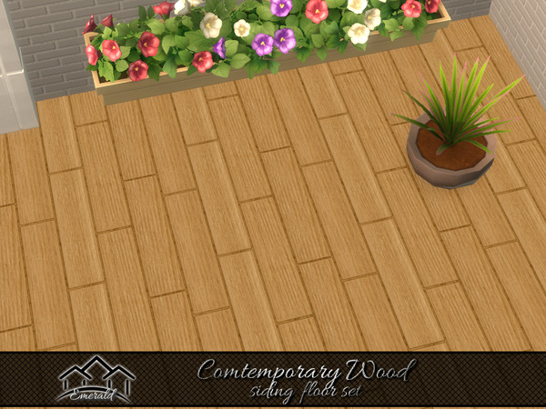 Sims 4 — Comtemporary Wood Siding floor4 by Emerald — This comtemporary wood siding can provides ingenious durability and