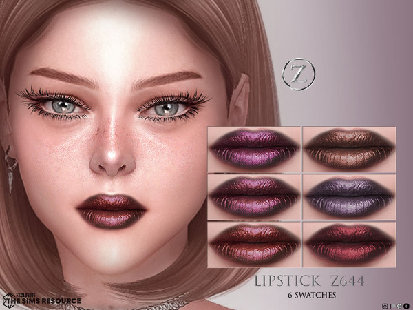 Sims 4 — LIPSTICK Z644 by ZENX — Base Game