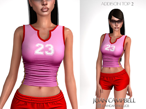 Sims 4 — ADDISON TOP 2 by Joan_Campbell_Beauty_ — 5 swatches Custom thumbnail Original mesh