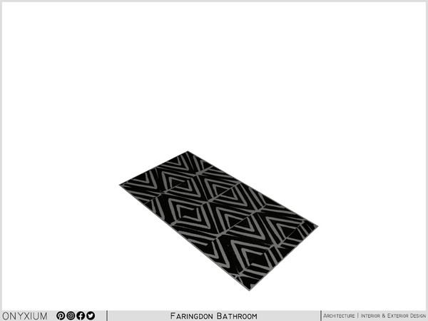 Sims 3 — Faringdon Rug by Onyxium — Onyxium@TSR Design Workshop Bathroom Collection - Belong To The 2025 Year