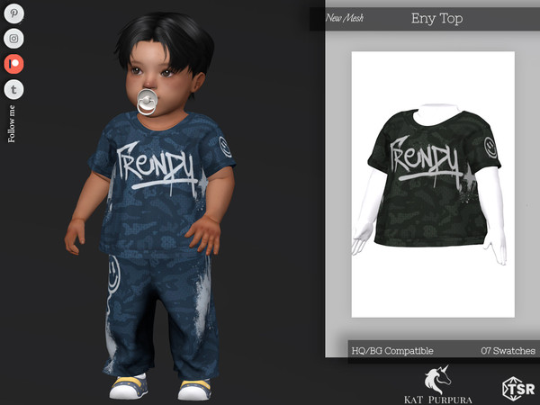 Sims 4 — Eny Top- Infant by KaTPurpura — basic top t-shirt for boys