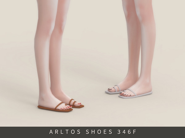 Sims 4 — Simple slippers Female by Arltos — 10 colors. HQ compatible . Female only. TYPE-Slippers.