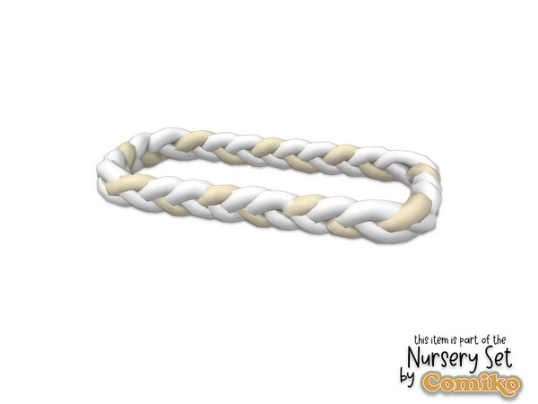 Sims 4 — Comiko Sweet World Nursery Braided Pillow by Comiko — Part 1 - Sweet Dreams Nursery Set is consist of 7 items -