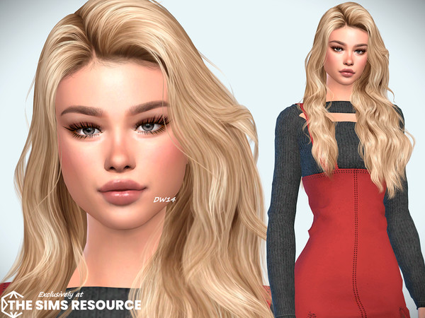 Sims 4 — Azzurra Lentini by DarkWave14 — Download all CC's listed in the Required Tab to have the sim like in the