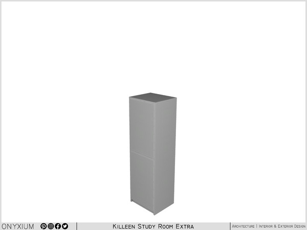 Sims 4 — Killeen Cabinet Short With Two Doors by Onyxium — Onyxium@TSR Design Workshop Study Room Collection - Belong To