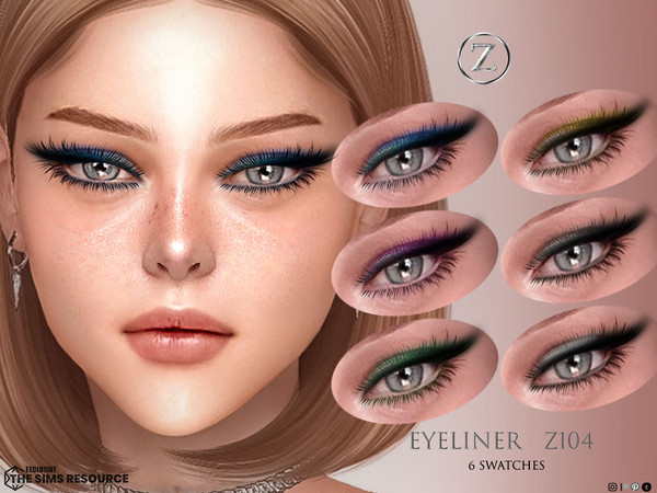 Sims 4 — EYELINER Z104 by ZENX — Base Game