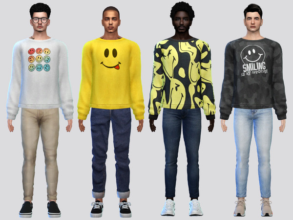 Sims 4 — All Smile Sweater by McLayneSims — TSR EXCLUSIVE