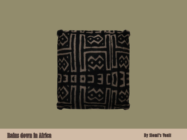 Sims 4 — Rains down in Africa - Cushion by siomisvault — I love that song it's THE Song I made this set inspired in