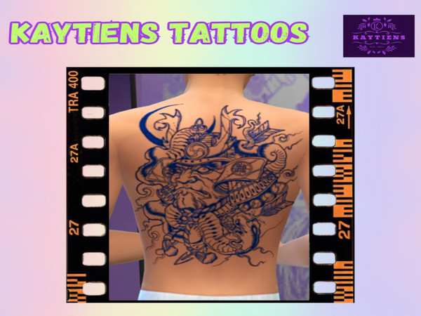 Sims 4 — KTST0001 by Kaytiens — Get ready to ink up your Sims with Kaytien's Tattoos, the latest addition to the world of
