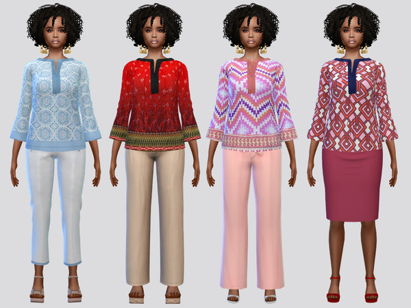Sims 4 — Momma Blouse by McLayneSims — TSR EXCLUSIVE