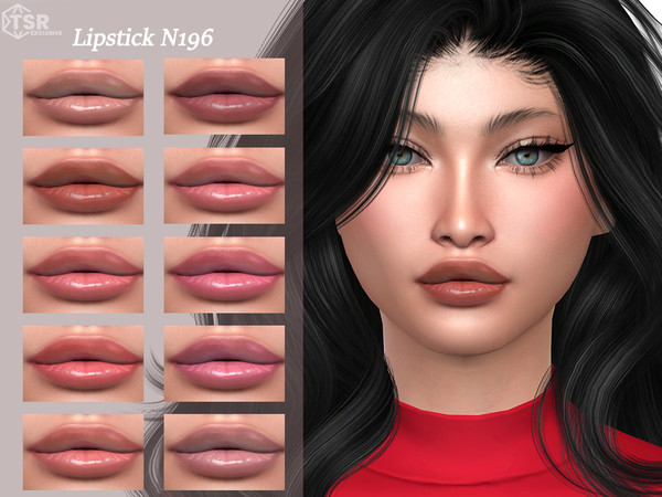 Sims 4 — Lipstick N196 by Layla — Previews were made using HQ Mod