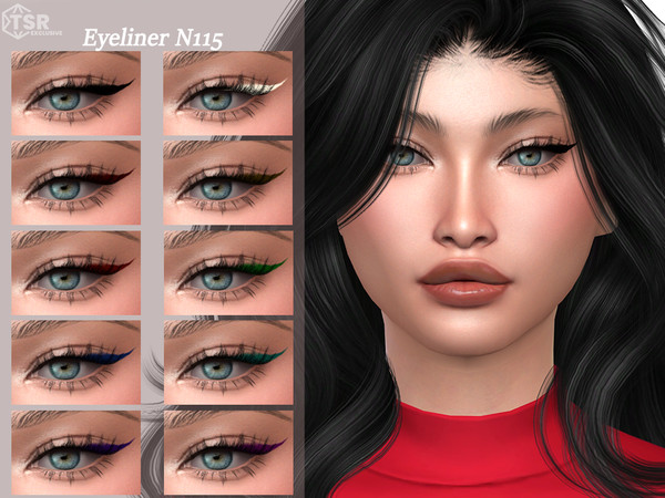 Sims 4 — Eyeliner N115 by Layla — Previews were made using HQ Mod