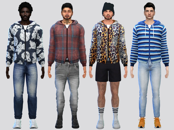 Sims 4 — Mid Hoodie Sweater by McLayneSims — TSR EXCLUSIVE