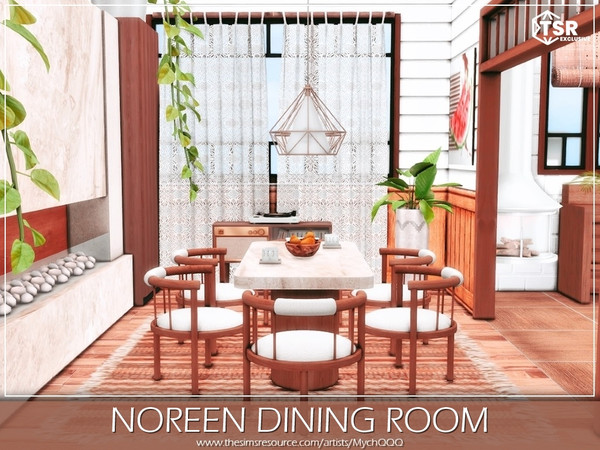 Sims 4 — Noreen Dining Room by MychQQQ — Value: $ 9,022