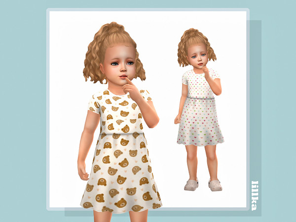 Sims 4 — Kymber Dress by lillka — 6 swatches