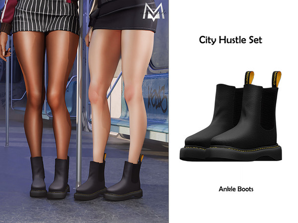 Sims 4 — [PATREON] Ankle Boots by Mermalade — New Mesh