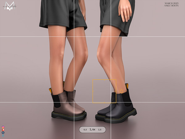 Sims 4 — [PATREON] Ankle Boots (Child) by Mermalade — New Mesh