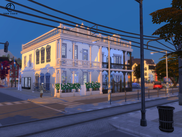 Sims 4 — Queensberry Terrace (No CC) by EMMMcc — Inspired by Melbourne's Victorian terrace houses. This lot consists of