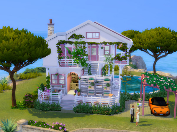 Sims 4 — Rose sauvage no cc by sgK452 — Magnificent vacation home or year-round living. All mod cons, swimming pool. An