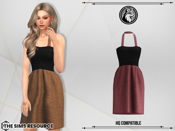 Sims 4 — Lorena Dress by ForLima — 6 Colors