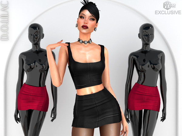 Sims 4 — Satin Set (Bottom) DO0766 by DOLilac — Custom thumbnail