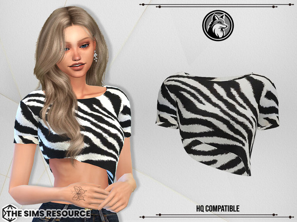 Sims 4 — Brenda Top by ForLima — HQ Compatible