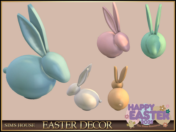 Sims 4 — Sims House EASTER BUNNY | EASTER DECOR by Sims_House — EASTER DECOR