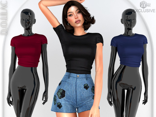 Sims 4 — Basic Tshirt DO0769 by DOLilac — Custom thumbnail