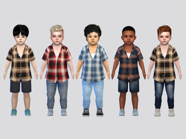 Sims 4 — Austin Shirt Toddler by McLayneSims — TSR EXCLUSIVE