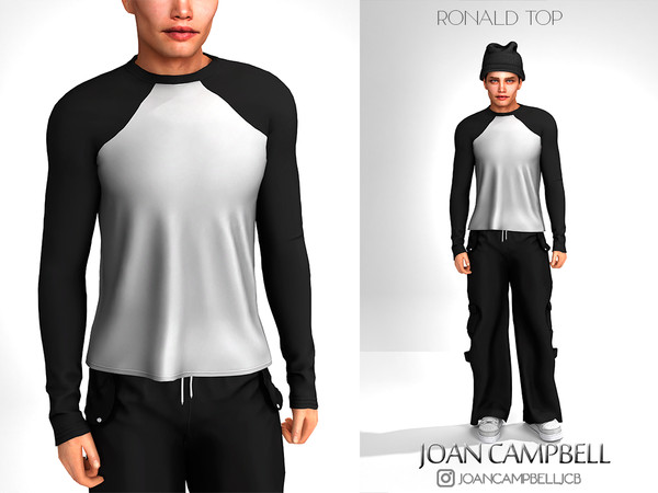 Sims 4 — RONALD TOP by Joan_Campbell_Beauty_ — 8 swatches Custom thumbnail Original mesh