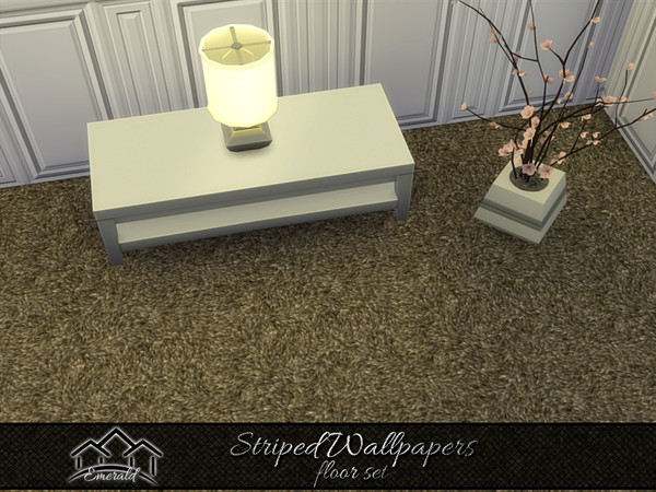 Sims 4 — Striped Wallpapers floor3 by Emerald — Add a unique decor statement with striped wallpapers.(floor set)