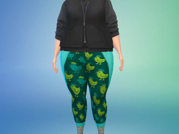 Sims 4 — Amanda's Awesome Chicken Pants by aleniskendra — Behold, the awesome chicken pants! Recently, in a Facebook