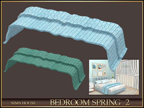 Sims 4 — Sims House BEDSPREAD | BEDROOM SPRING 2 by Sims_House — BEDROOM SPRING 2