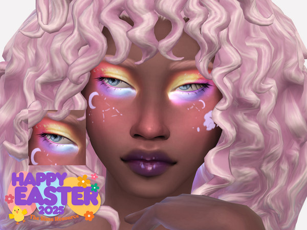 Sims 4 — Easter25 Eyeshadow by Sagittariah — base game compatible, 10 swatches, properly tagged, enabled for all occults,