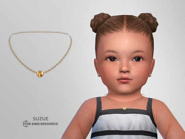 Sims 4 — Alice Necklace Infant by Suzue — New Mesh (Suzue)