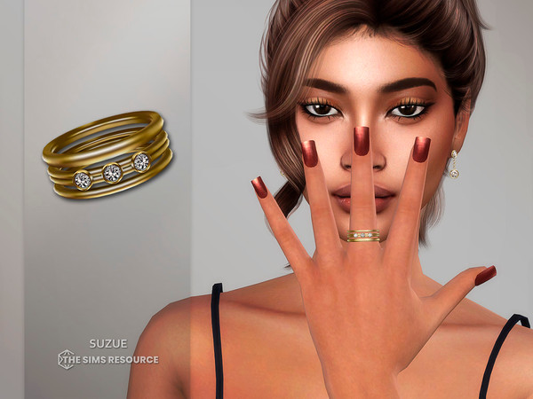 Sims 4 — Emma Ring by Suzue — New Mesh (Suzue)