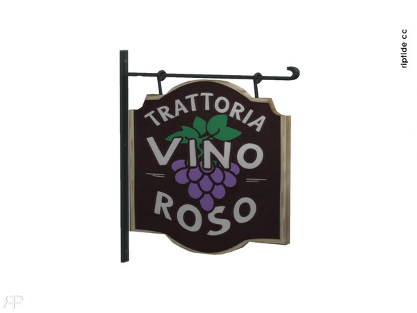 Sims 4 — Riptide-CC Casa di Sole Vintage Italian Poster by Riptidecc — Step into the charm of sun drenched Mediterranean