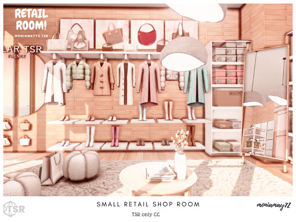 Sims 4 — Small Retail Shop Room by Moniamay72 — A lovely modern so cozy small retail shop room.