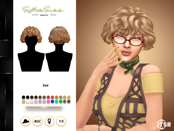 Sims 4 — Sue Hairstyles by sehablasimlish — Hope you like it and enjoy it. Maxis Match