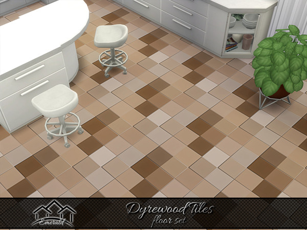 Sims 4 — Dyrewood Tiles floor 4 by Emerald — Dyrewood porcelain tiles that can match your style and has easy maintenance