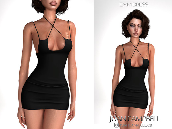 Sims 4 — EMM DRESS by Joan_Campbell_Beauty_ — 7 swatches Custom thumbnail Original mesh